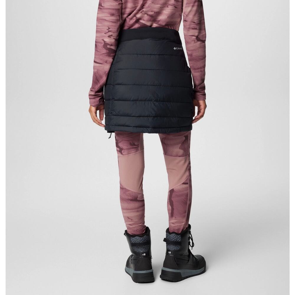 Columbia Powder Lite III Omni-Heat Insulated Black Puffer Skirt Size 2 Outdoor - Picture 6 of 14